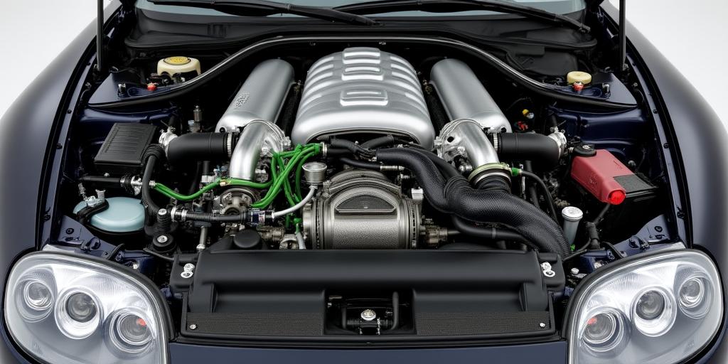 JDM car engine bay restoration and tuning